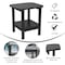 Flash Furniture Newport HDPE 2-Tier Adirondack Side Table - All-Weather - Indoor/Outdoor Black LE-HMP-1035-1517H-BK-GG - alternate 7